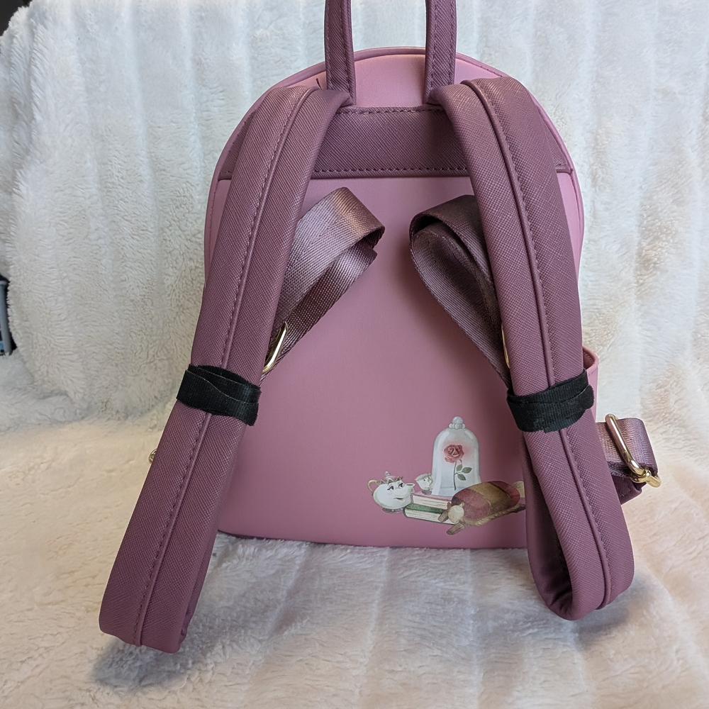 Loungefly Disney Beauty and the Beast Portrait Mini Backpack and Wallet Set - Picture 5 of 11